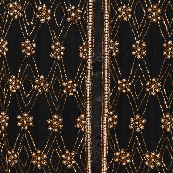 Vintage Nipon Night Beaded Evening Jacket Size Medium 80s - Picture 3 of 8